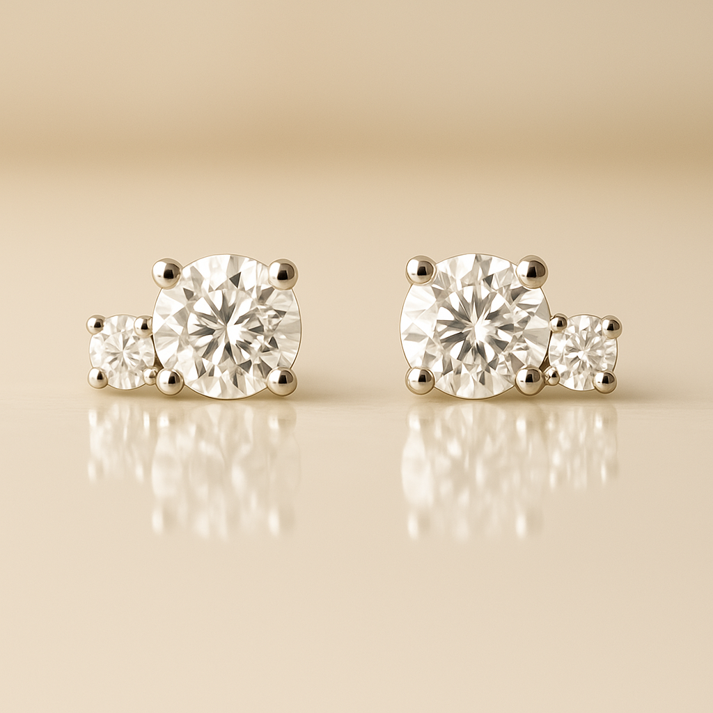 Diamond solitaire studs
