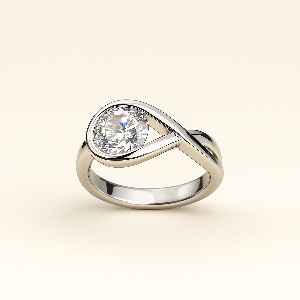 Modern-Bezel-Lab-Diamond-Engagement-Ring-14K-White-Gold