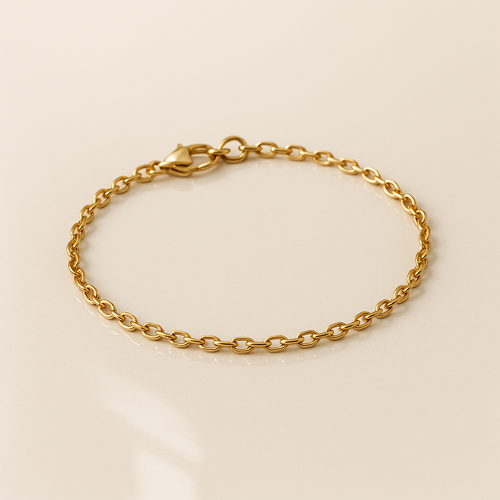 Dainty Gold Chain Bracelet – 14K Yellow