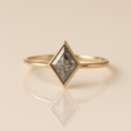Salt & Pepper Kite Ring