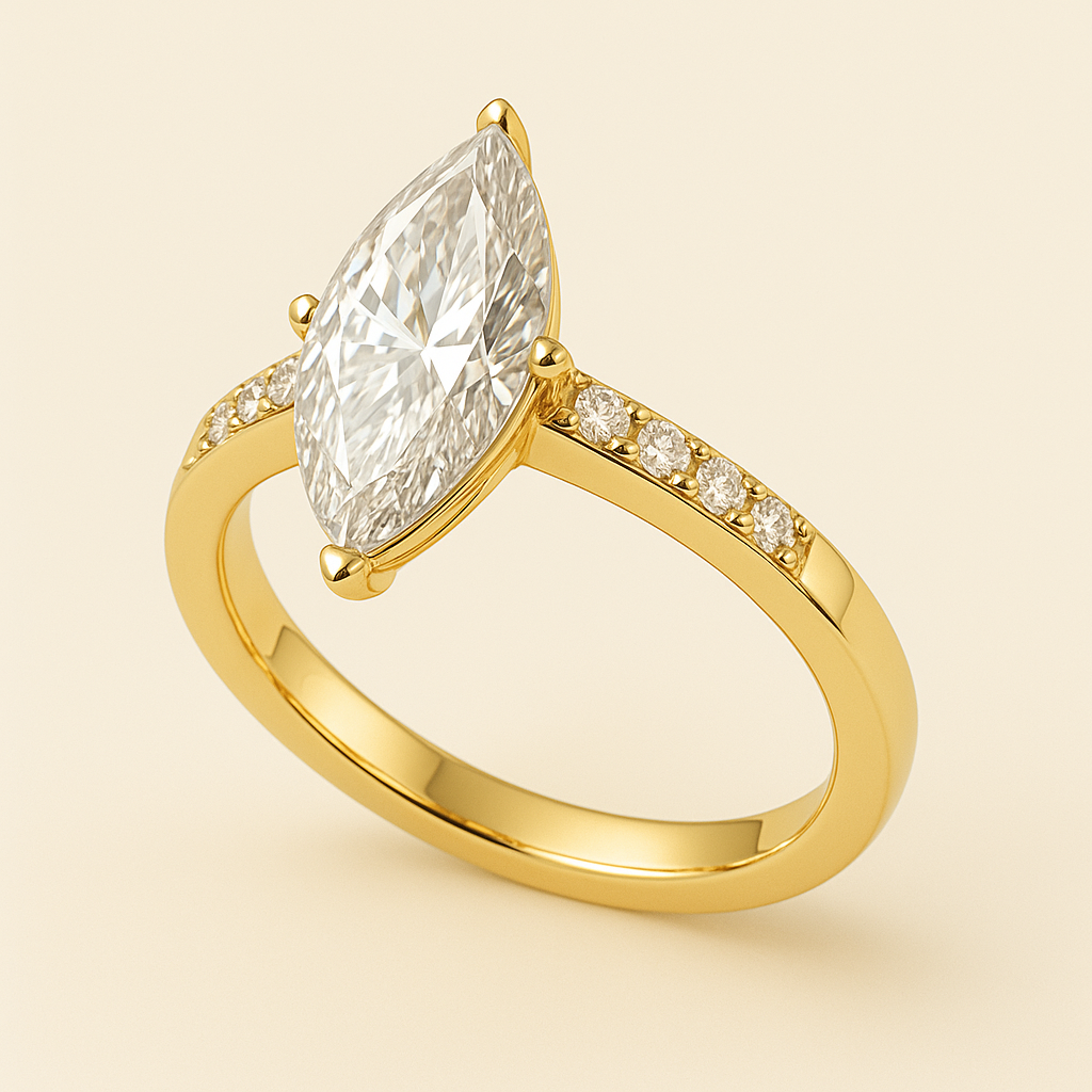 Marquise-Diamond-Ring-Pave-Band