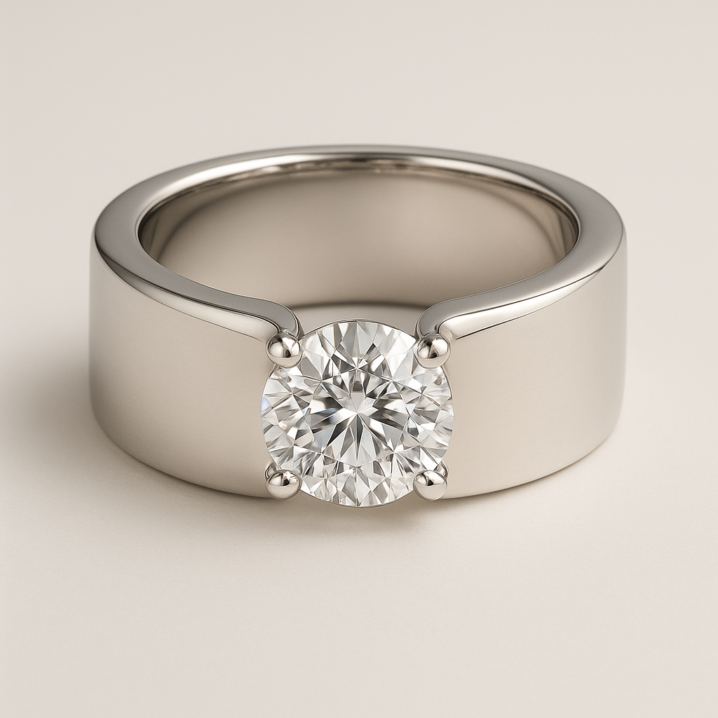 Customize 14K White Gold Bezel