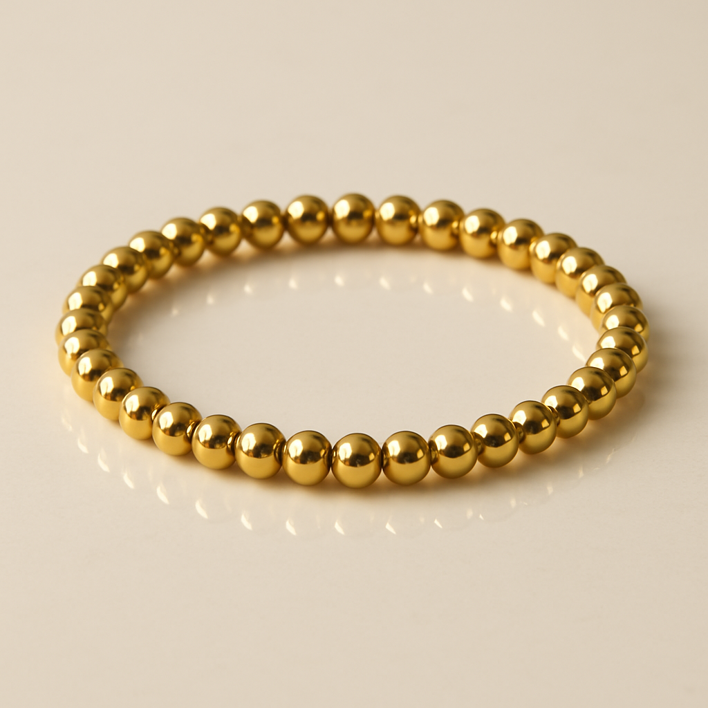 Gold Bead Bracelet – Minimalist 14K Gold