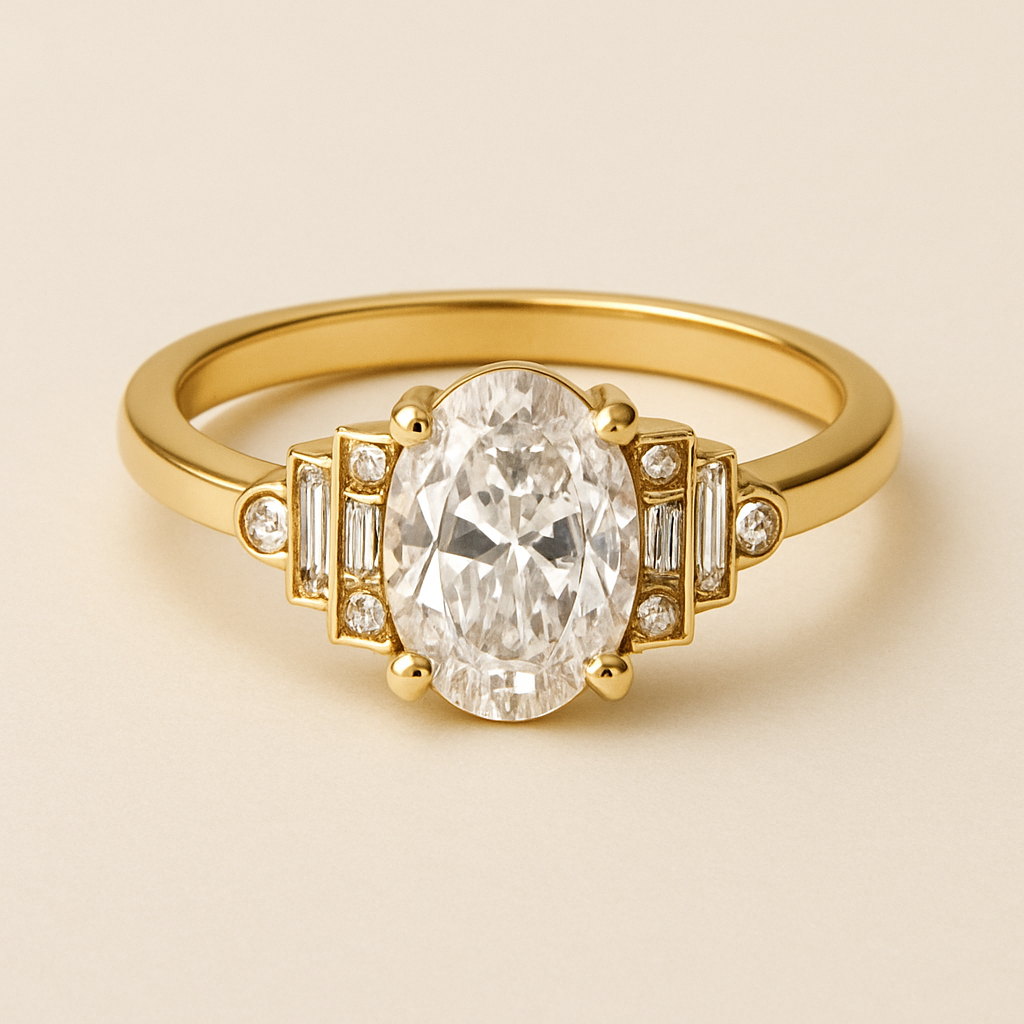 Oval-Diamond-Ring-Tiered-Side-Stones