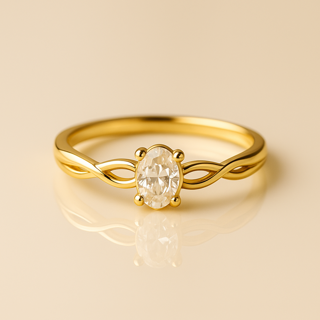 Infinity Twist Ring – Modern Symbol in 14K Gold