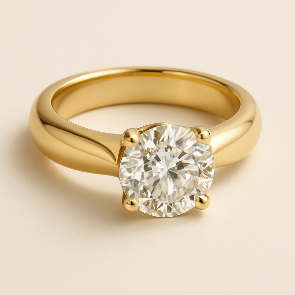 Elegant-Gold-Engagement-Ring-Lab-Diamond