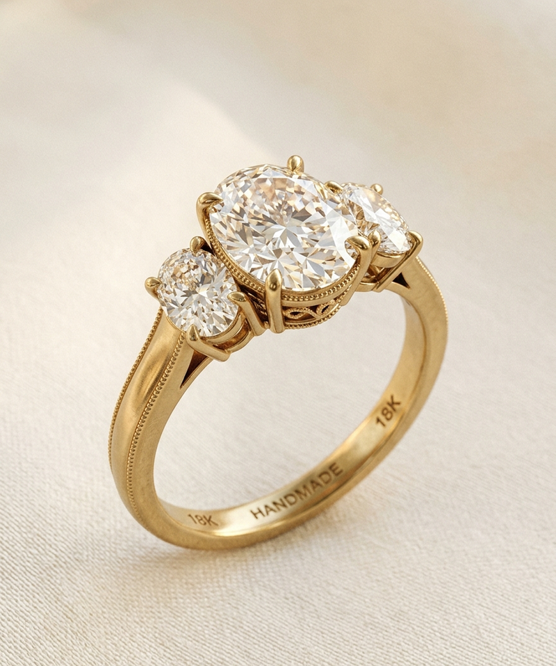 Hannah's Oval Three-Stone