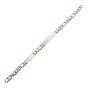 Steel Engravable Double Id Plate With Curb Chain Bracelet