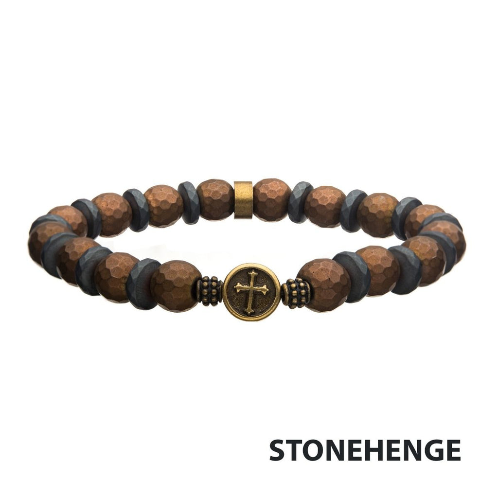 Hematite Stone With Silicone String Bracelet (brel001b)