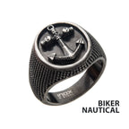 Antiqued Steel Anchor Ring (fr22986)