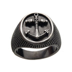Antiqued Steel Anchor Ring (fr22986)