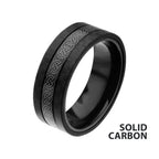 Center Celtic Design With Solid Carbon Fiber Ring