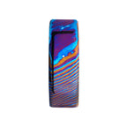Woodgrain Pattern Mokume Gane Inlay Titanium Ring (frmgt126)