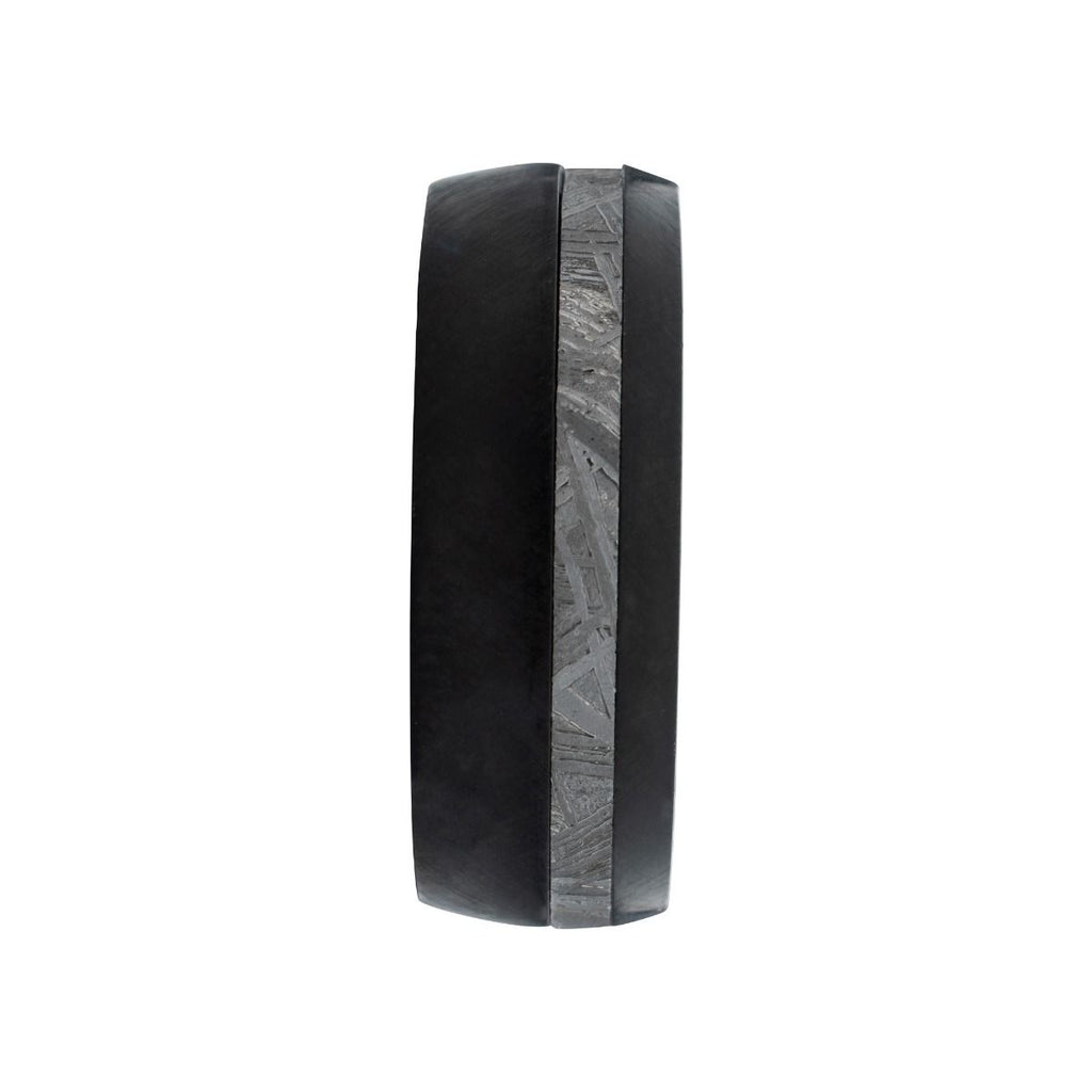 2mm Meteorite Inlay Black Ip Ring (frmt1376k)