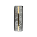 Gold Ip Meteorite Inlay Black Ip Ring (frmt1386k)