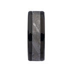 Meteorite Inlay Black Ip Ring (frmt419k)