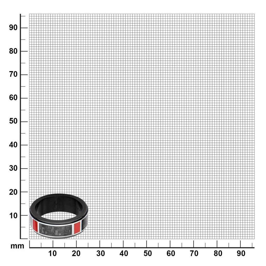 Hollis Bahringer Black Ip With Carbon Fiber Ring (hbfr1501)