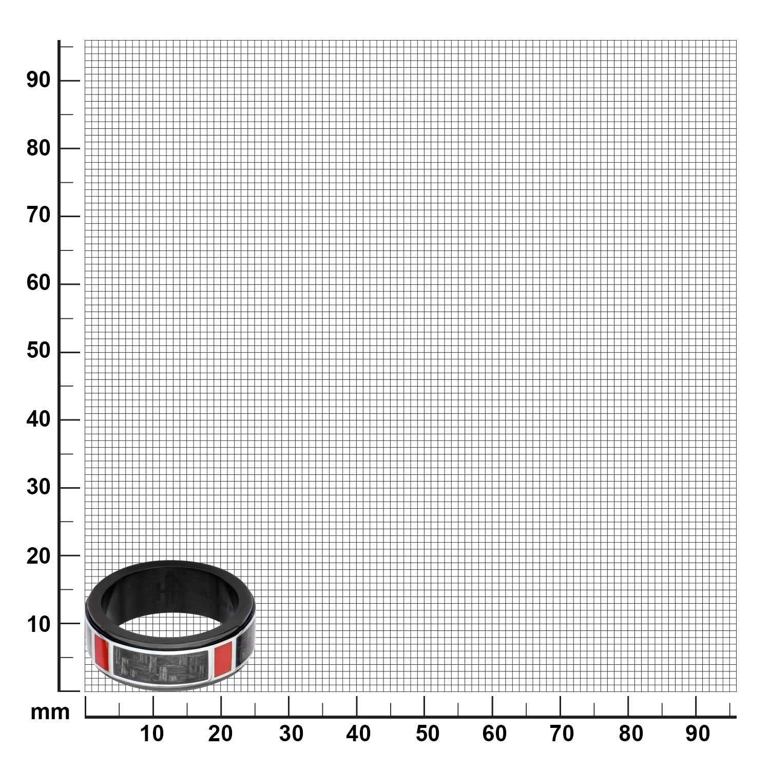 Hollis Bahringer Black Ip With Carbon Fiber Ring (hbfr1501)