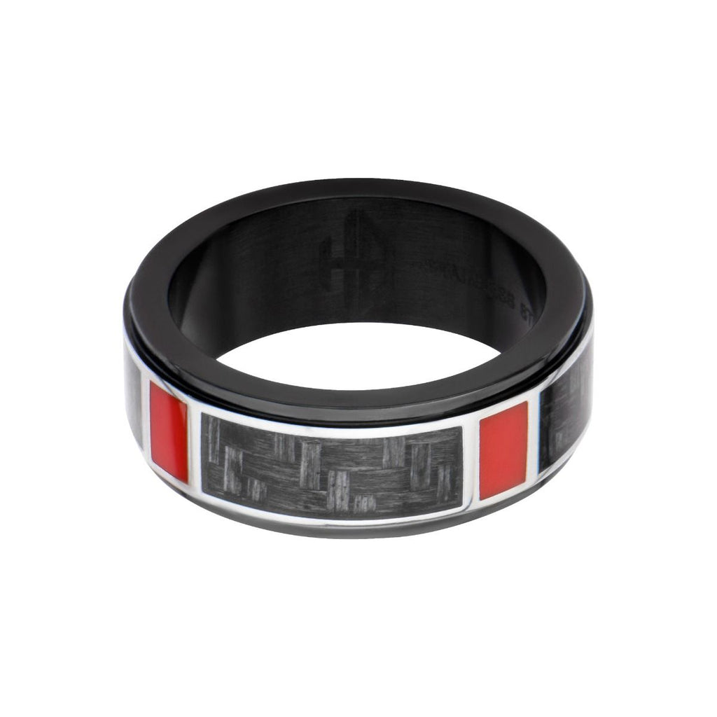 Hollis Bahringer Black Ip With Carbon Fiber Ring (hbfr1501)
