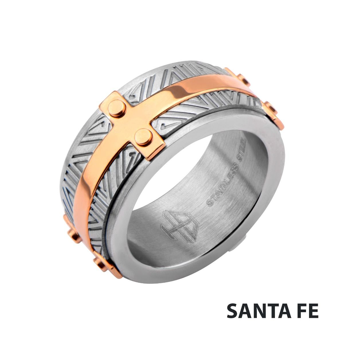 Hollis Bahringer Rose Gold Ip Bar Accent Ring (hbfr1502)