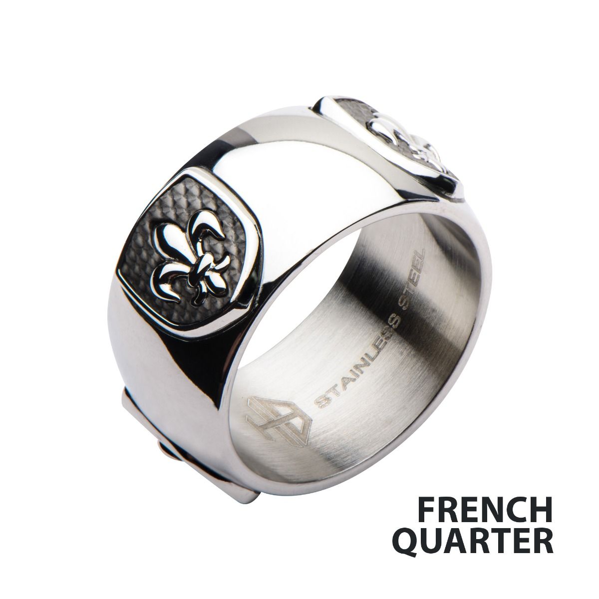 Hollis Bahringer Carbon Fiber Fleur De Lis Ring (hbfr2316)