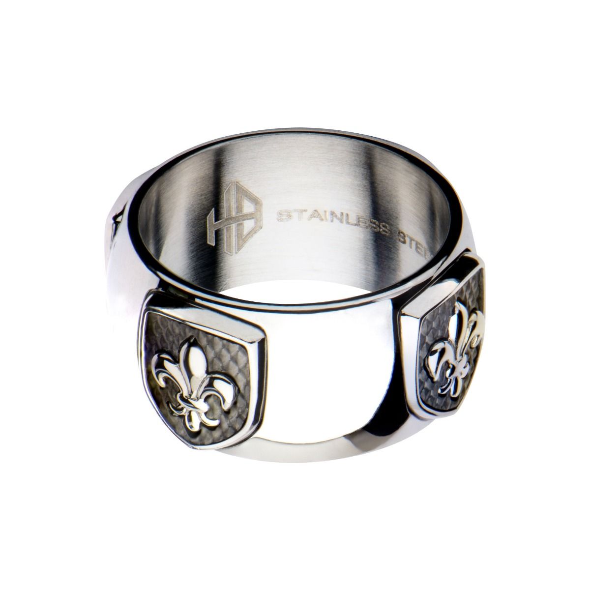 Hollis Bahringer Carbon Fiber Fleur De Lis Ring (hbfr2316)