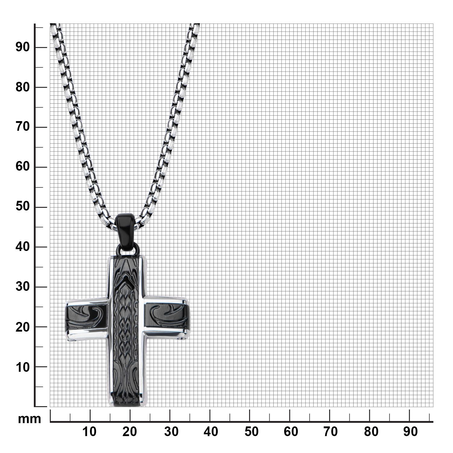 Hollis Bahringer Cross Pendant With Chain (hbssp1504crnk1)