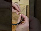 Black Leather With Anchor Steel Clasp Bracelet