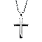 Apostle Cross Pendant With Bold Box Chain (ssp009ank1)