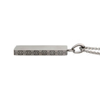 Steel Engravable Drop Pendant With Round Box Chain (ssp15467nk)