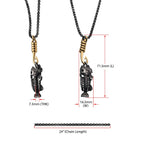 Black Plated Fishbone Pendant On A Polished Gold Plated Hook With Black Plated Box Chain (sspwt019gdnk)