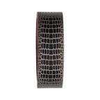 Titanium Black Ip With Reptile Skin Pattern With Inner Rosewood Comfort Fit Ring (tifr9005)