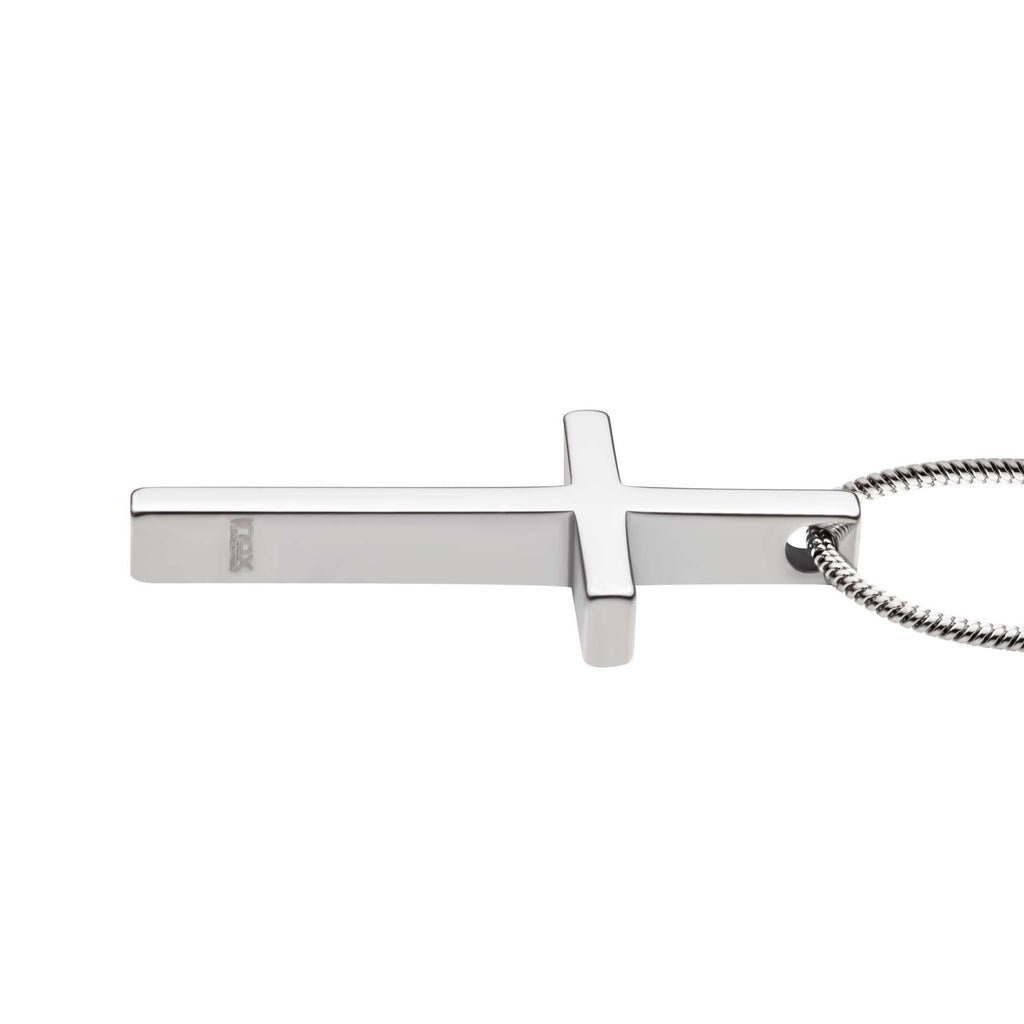 Tungsten Carbide Cross Pendant With Steel Snake Chain (tnp56nk1)