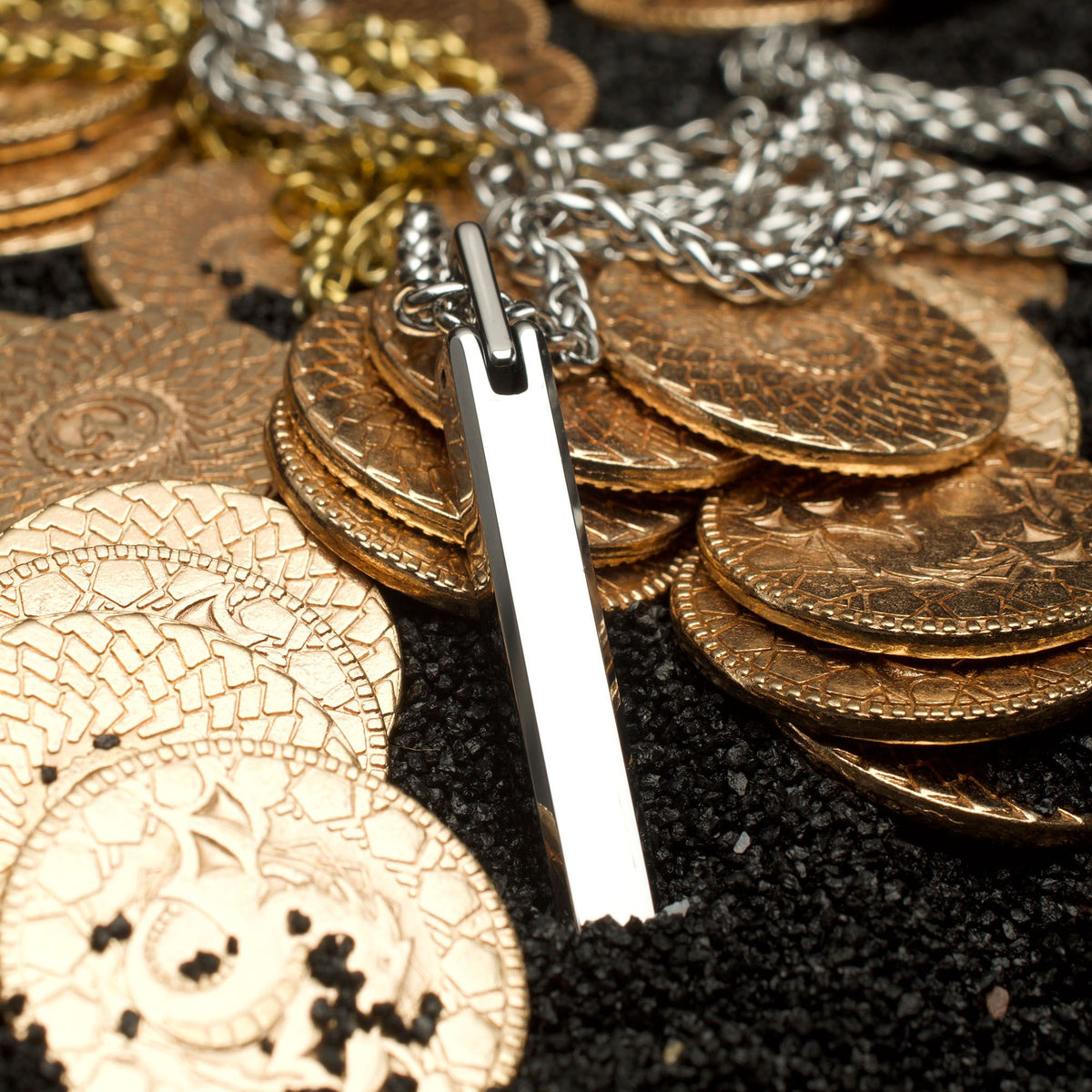 Tungsten Carbide Monolith Engravable Pendant