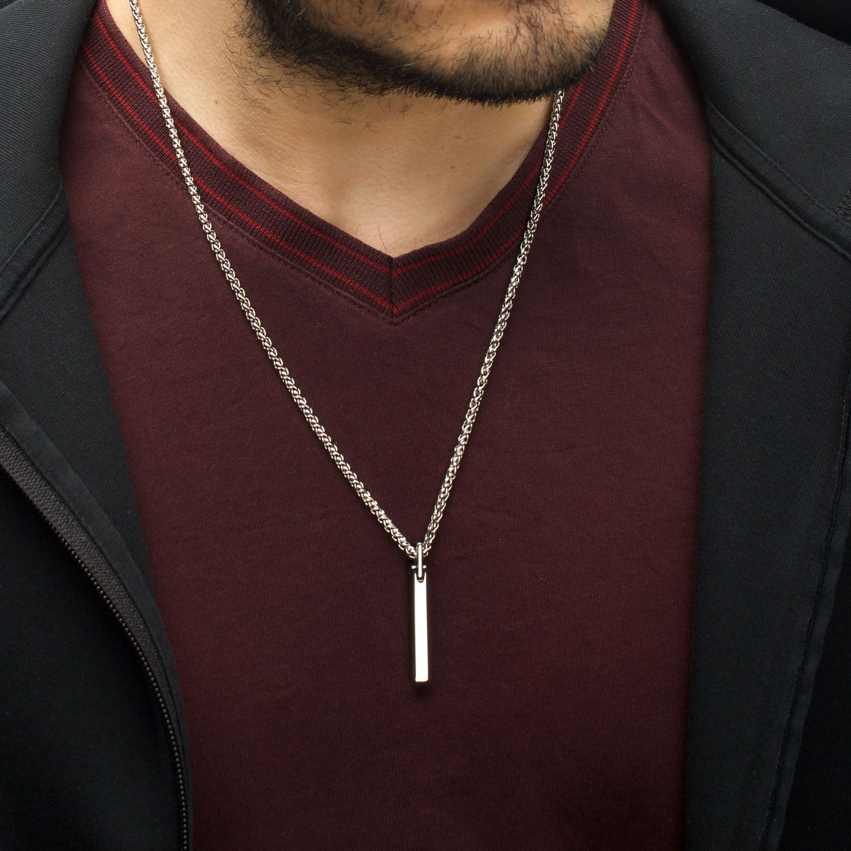 Tungsten Carbide Monolith Engravable Pendant
